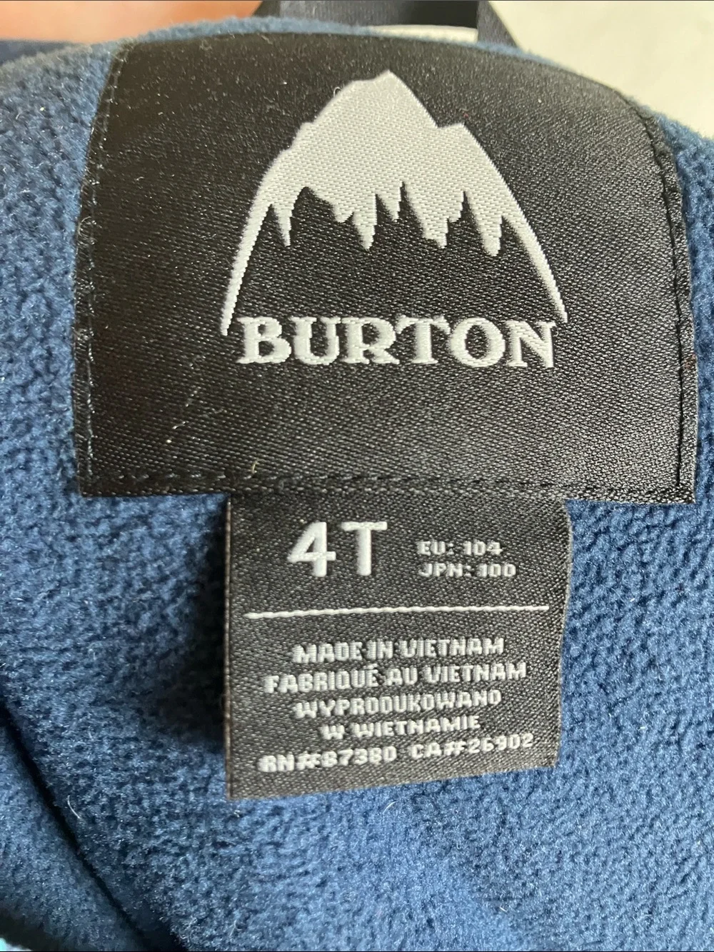 Burton kids snow
